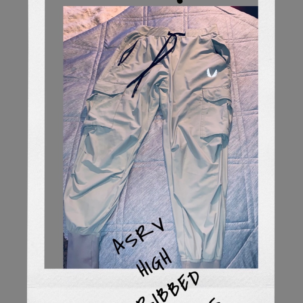 ASRV — high ribbed joggers . Size Med